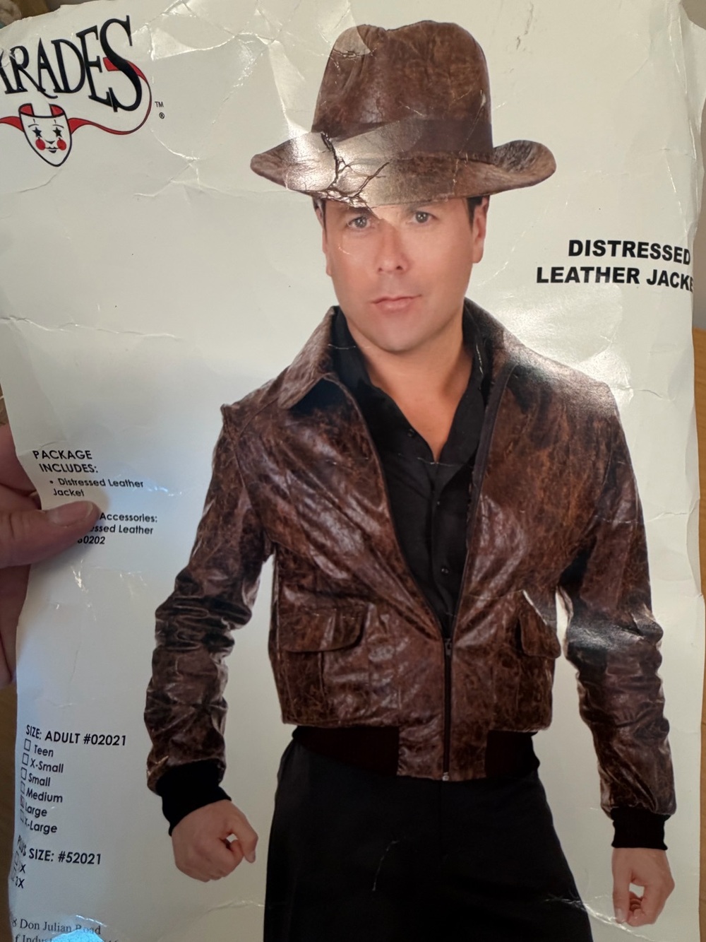 Men's Distressed Brown Leather Bomber Jacket - Classic Look